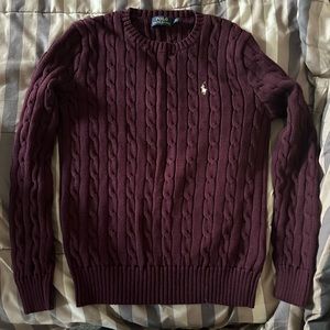 Maroon polo sweater